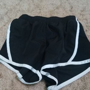 Black and white shorts